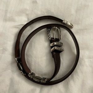 Vintage cowboy leather belt